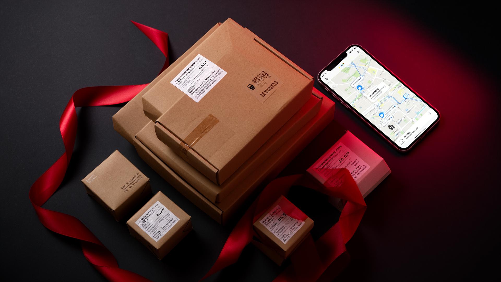 Parcels with live tracking app